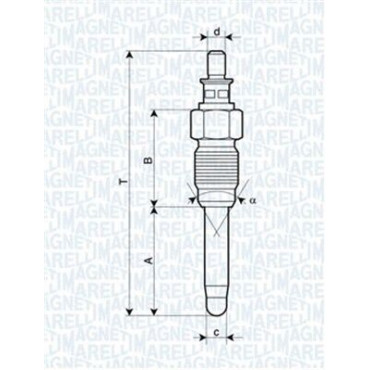 Свічка розжарювання MAGNETI MARELLI 062900059304