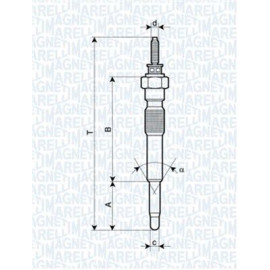 Свічка розжарювання MAGNETI MARELLI 062900068304