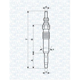 Свічка розжарювання MAGNETI MARELLI 062900071304