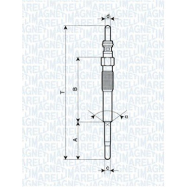 Свеча накаливания MAGNETI MARELLI 062900080304