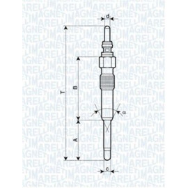 Свічка розжарювання MAGNETI MARELLI 062900085304