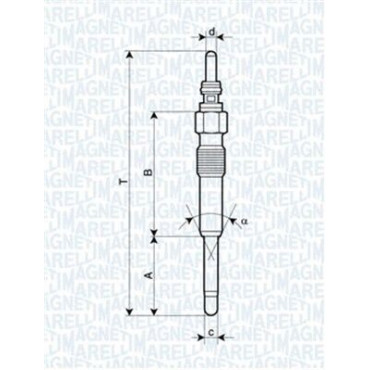 Свічка розжарювання MAGNETI MARELLI 062900085304