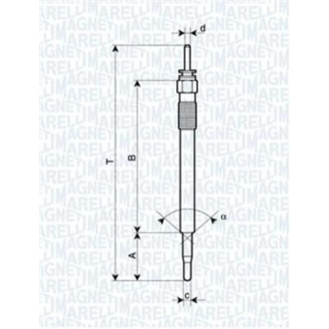 Свеча накаливания MAGNETI MARELLI 062900086304