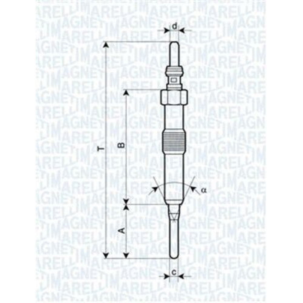 Свічка розжарювання MAGNETI MARELLI 062900089304