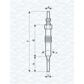 Свічка розжарювання MAGNETI MARELLI 062900089304