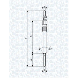 Свічка розжарювання MAGNETI MARELLI 062900090304