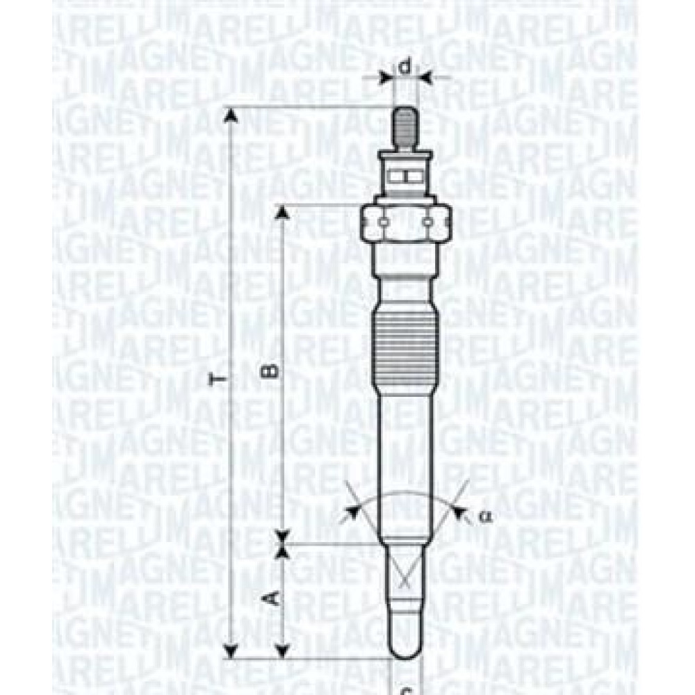 Свічка розжарювання MAGNETI MARELLI 062900092304