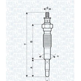 Свеча накаливания MAGNETI MARELLI 062900094304