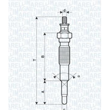 Свічка розжарювання MAGNETI MARELLI 062900094304