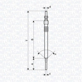 MAGNETI MARELLI 062900141304 Свічка накалу MAGNETI MARELLI 062900141304