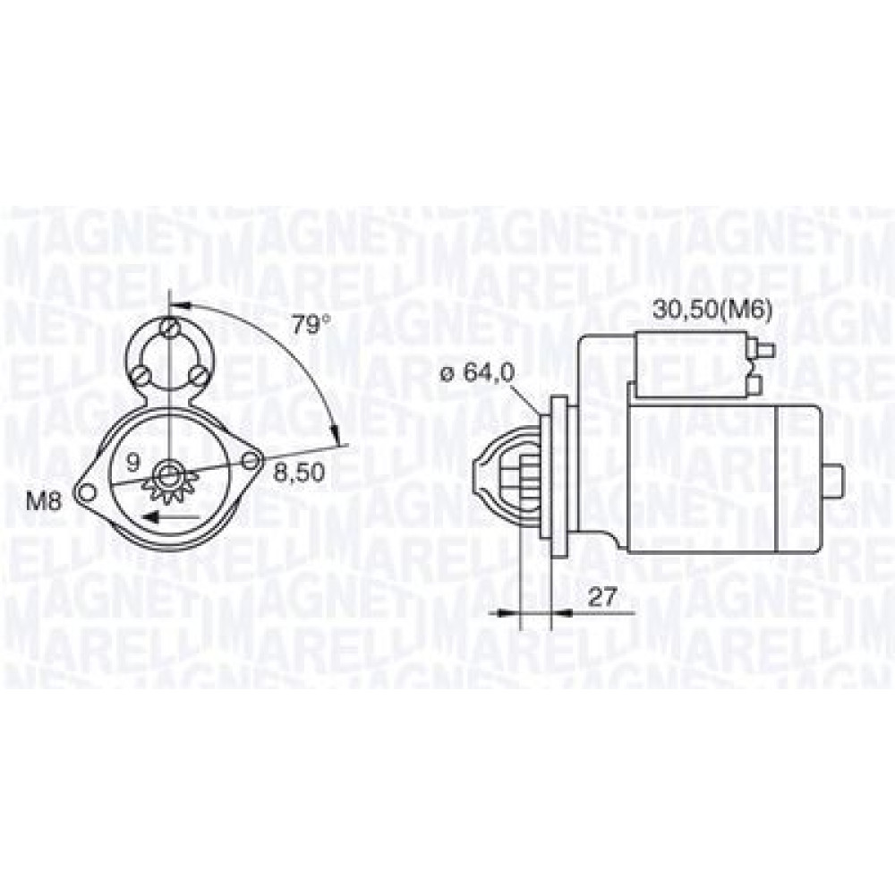 Стартер MAGNETI MARELLI 063280045010