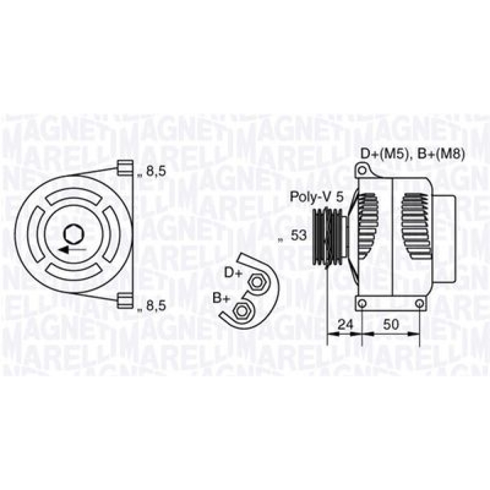 Генератор MAGNETI MARELLI 063377006010