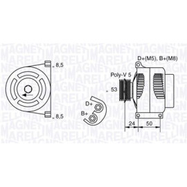 Генератор MAGNETI MARELLI 063377006010