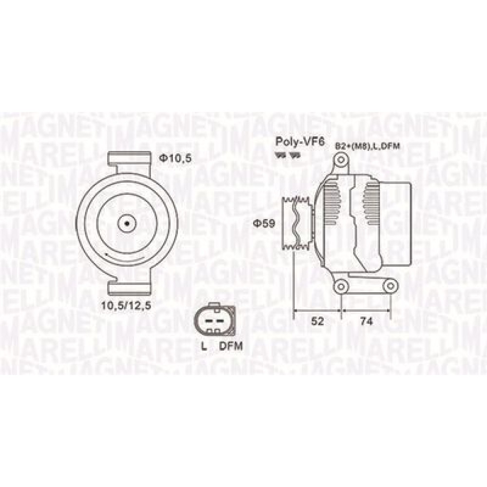 Генератор MAGNETI MARELLI 063731928010