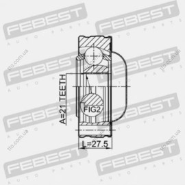 ШРУС карданного вала Febest 0711jb420sha