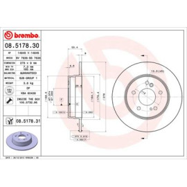 Диск тормозной BREMBO 08517830