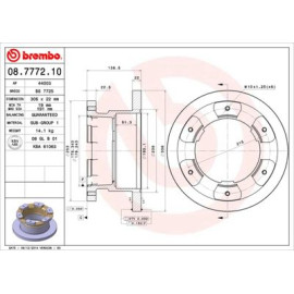Диск тормозной BREMBO 08777210