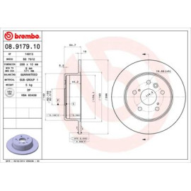 BREMBO 08917910 Диск гальмівний BREMBO 08917910