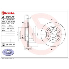 BREMBO 08946041 Диск тормозной BREMBO 08946041