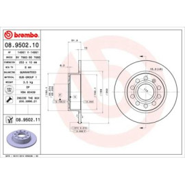 Диск тормозной BREMBO 08950210