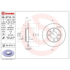 Тормозной диск задний BREMBO 08971911