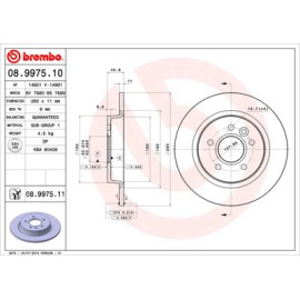 Диск тормозной BREMBO 08997510