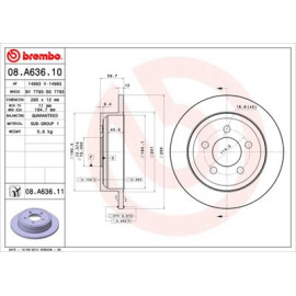 Тормозной барабан BREMBO 08a63611