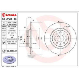 Гальмівний диск задній BREMBO 08c50111