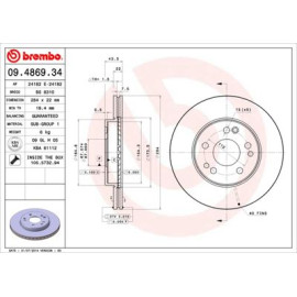 Диск гальмівний BREMBO 09486934