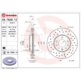 Диск тормозной BREMBO 0976291x