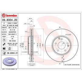 Диск тормозной BREMBO 09830421