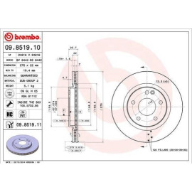 BREMBO 09851911 Тормозной диск передний BREMBO 09851911