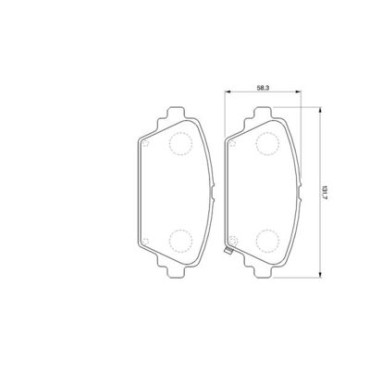 Комплект тормозных колодок BOSCH 0986424663