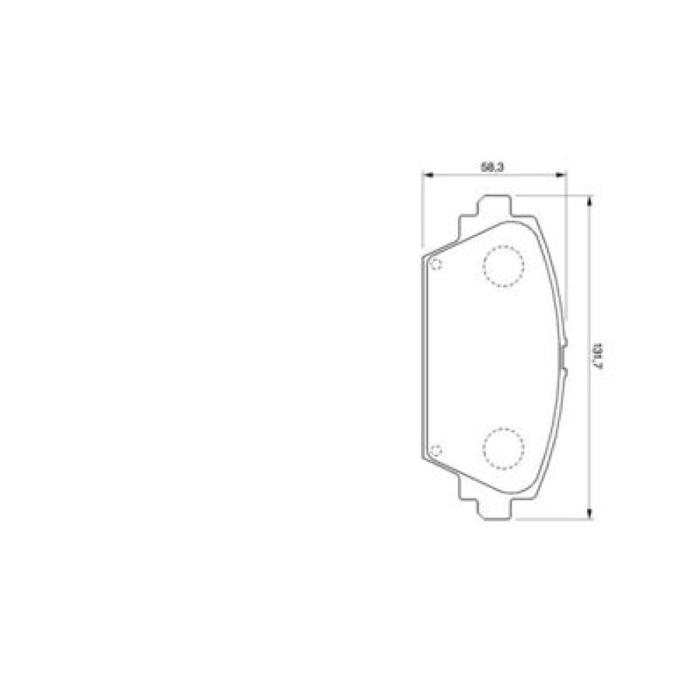 Комплект тормозных колодок BOSCH 0986424791