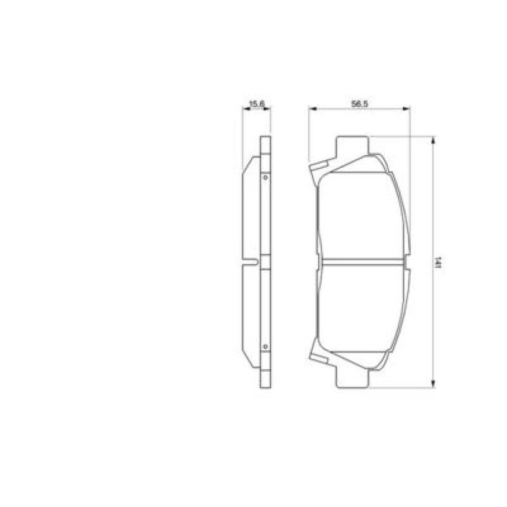 Комплект гальмівних колодок з 4 шт. дисків BOSCH 0986424799