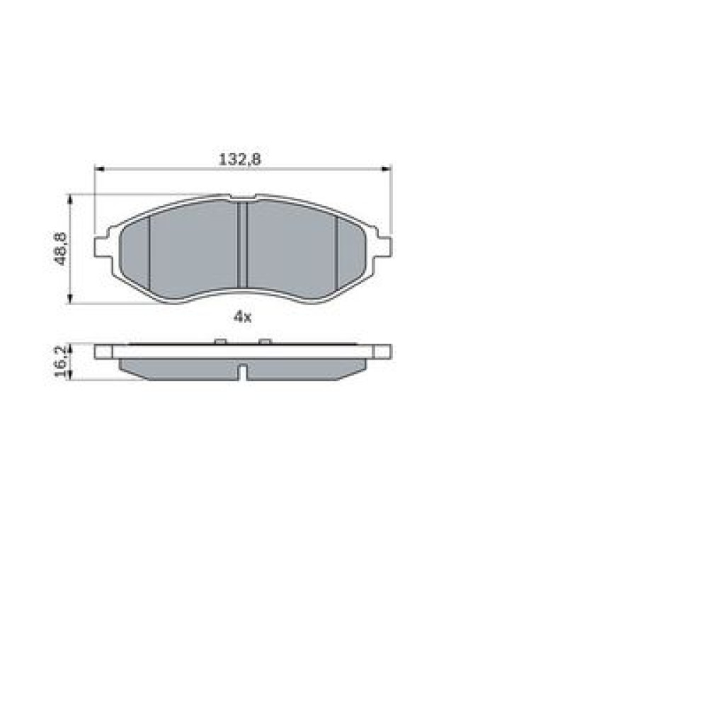Комплект гальмівних колодок - дискові BOSCH 0986424818