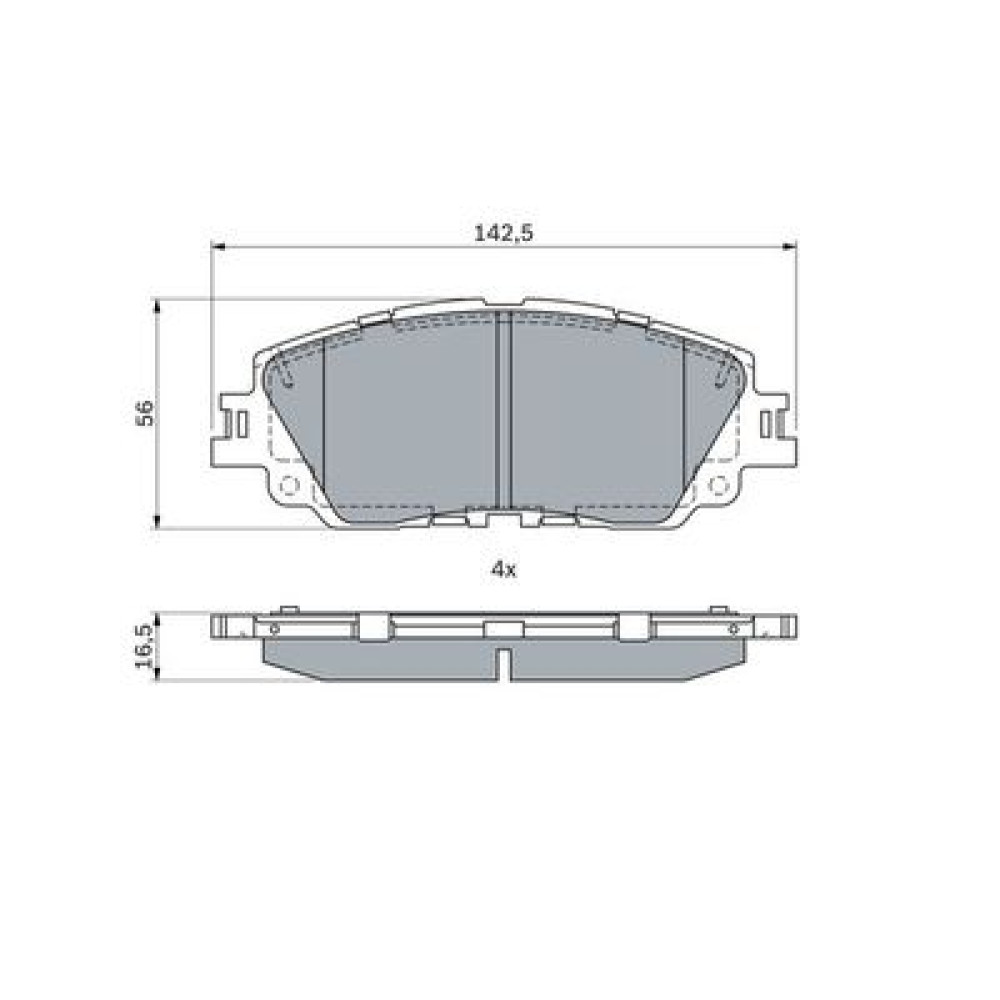 Гальмівні колодки BOSCH 0986424899