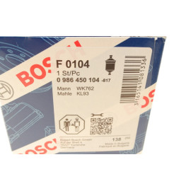 Фільтр паливний BOSCH 0986450104