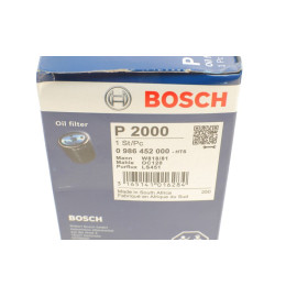 Фільтр оливи BOSCH 0986452000