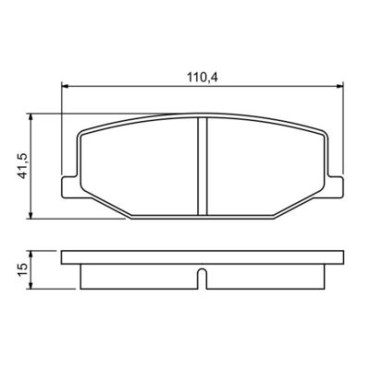 Тормозные колодки BOSCH 0986460935