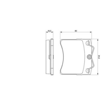 Комплект тормозных колодок BOSCH 0986460954