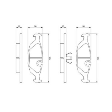 Комплект тормозных колодок из 4 шт. дисков BOSCH 0986460996