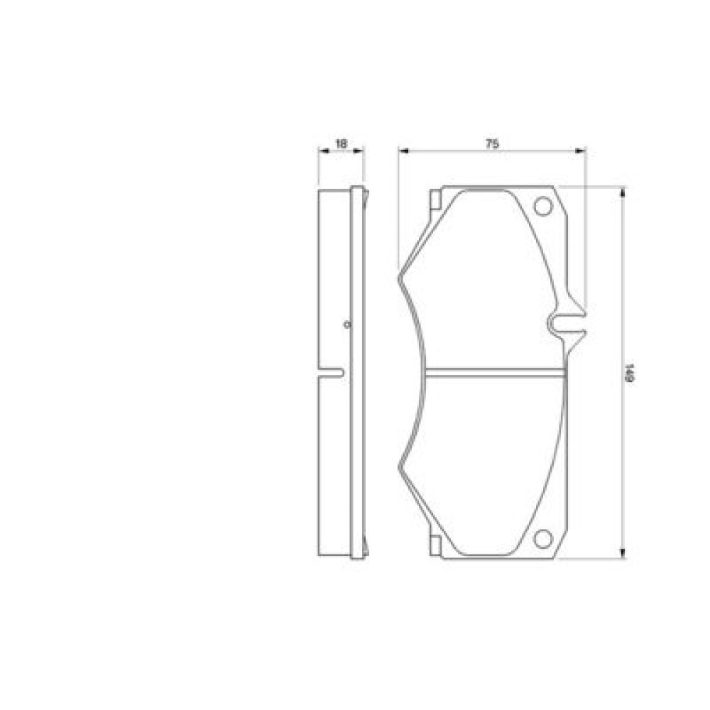 Комплект тормозных колодок из 4 шт. дисков BOSCH 0986467841
