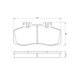 Комплект тормозных колодок BOSCH 0986468350