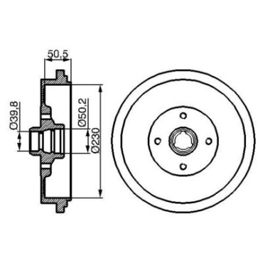 Барабан тормозной BOSCH 0986477042