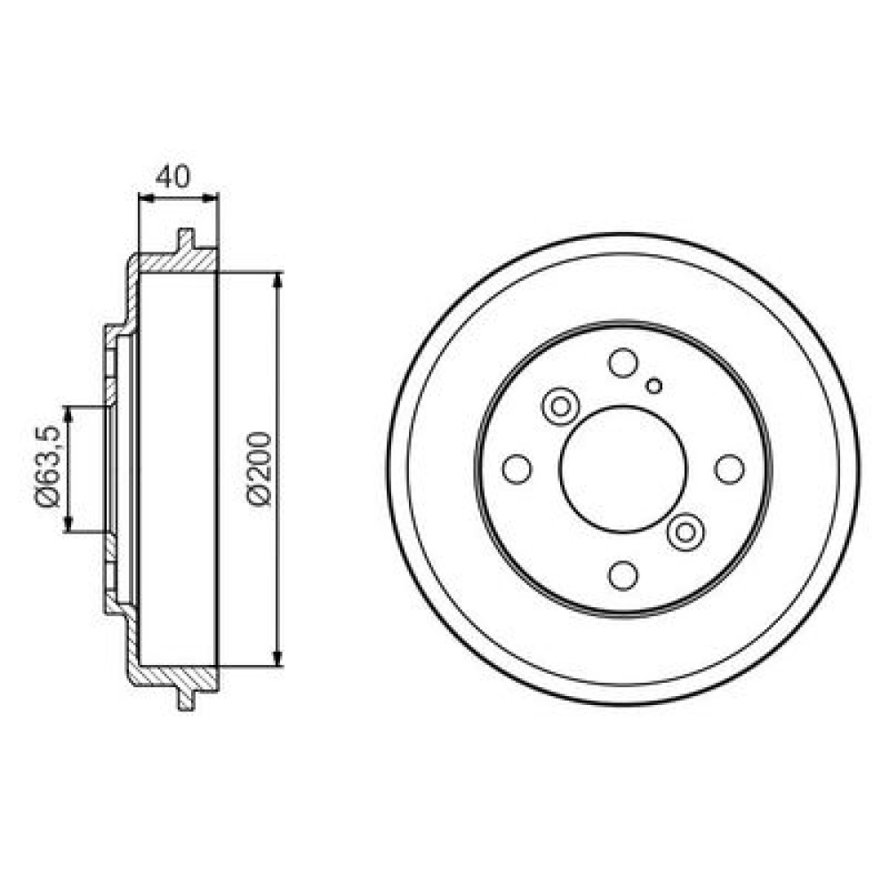 Гальмівний барабан BOSCH 0986477240