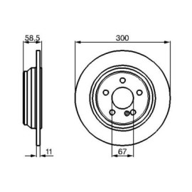 Гальмівний диск BOSCH 0986478472
