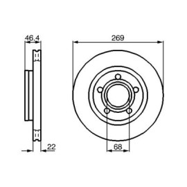 Диск тормозной BOSCH 0986478574