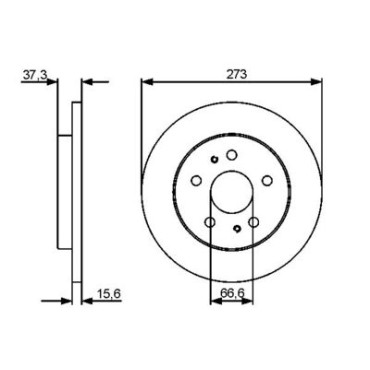 Гальмівний диск BOSCH 0986479432