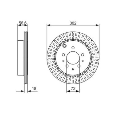 Диск тормозной BOSCH 0986479757